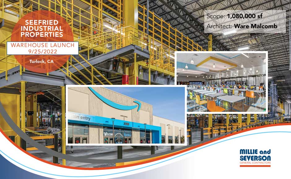 Amazon Warehouse Completion in Turlock, CA Millie and Severson