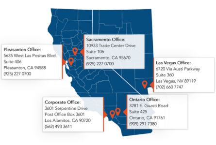 Millie and Severson Locations Map